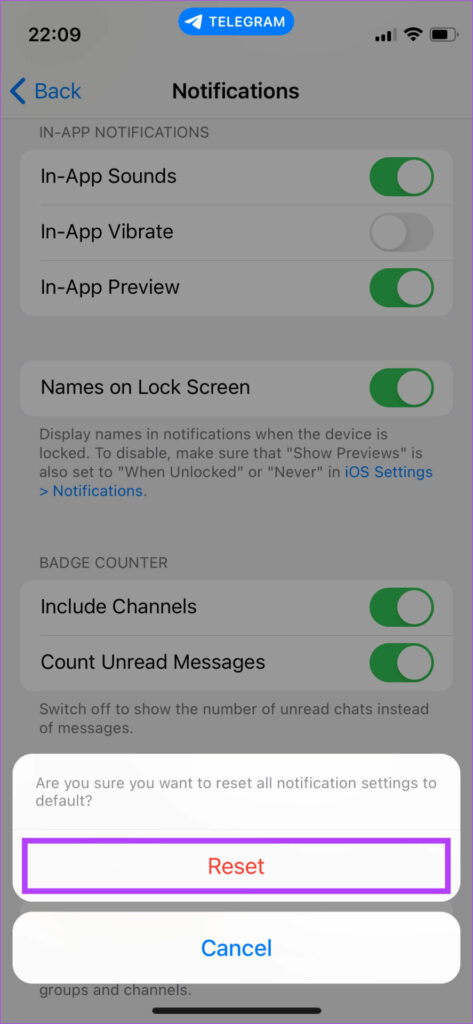 在iPhone上修复延迟telegram通知的8种最佳方法